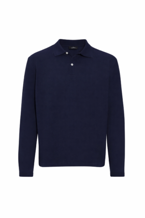 Uzun Kollu Pamuklu Polo Yaka T-Shirt