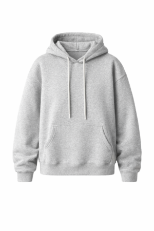 Kapüşonlu Gri Sweatshirt